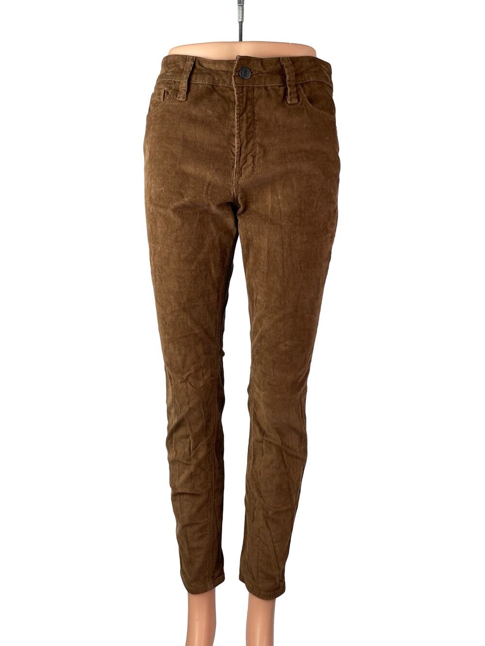 Old Navy Rockstar Corduroy Women's Brown High Rise Skinny Trousers Pants Size 6